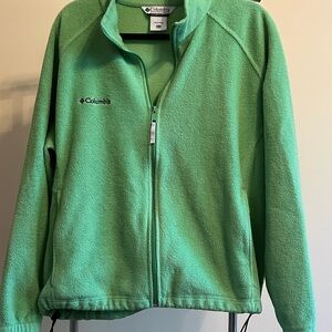 Columbia Mint Green Women's Zip Fleece Jacket